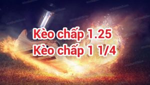 Thuật ngữ kèo chấp 1.25 trong trận đấu bóng đá là gì và cách để chiến thắng nhà cái